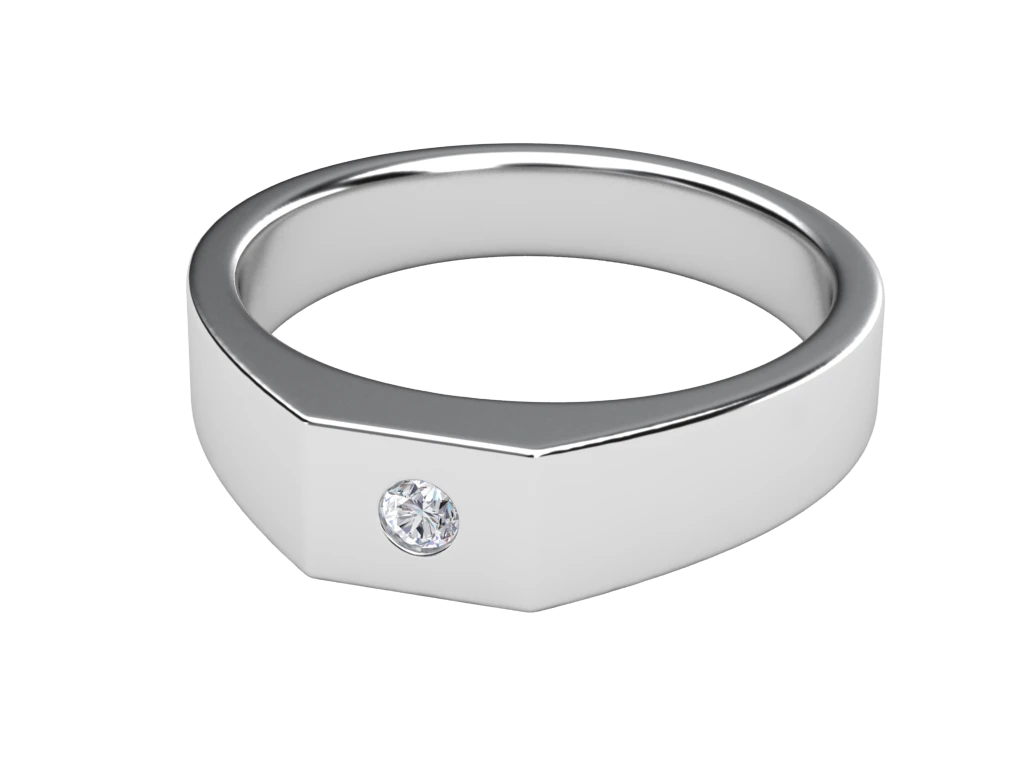 แหวนเพชรผู้ชาย Chase Signet