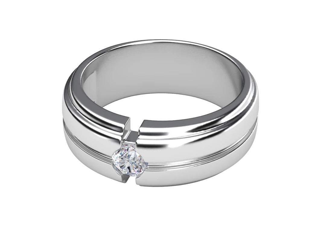 แหวนเพชรผู้ชาย Cade Band