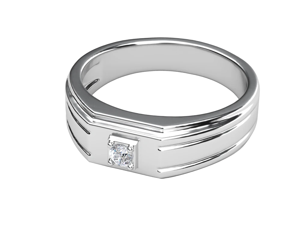 แหวนเพชรผู้ชาย Atlas Signet