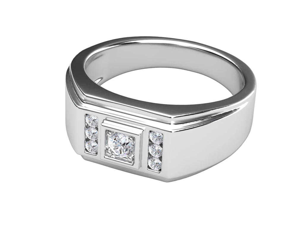 แหวนเพชรผู้ชาย Conrad Signet