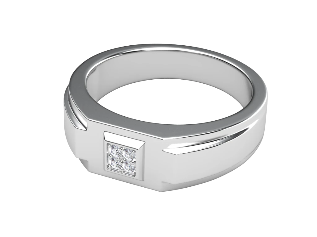 แหวนเพชรผู้ชาย Hawk Signet