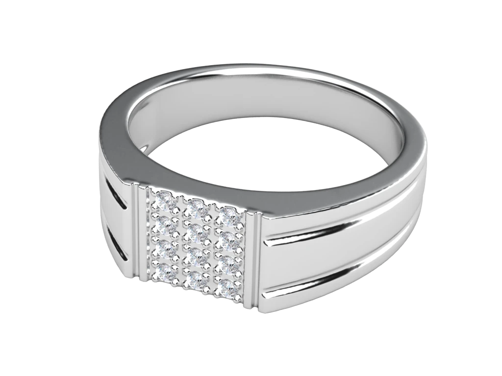 แหวนเพชรผู้ชาย Pierce Cluster
