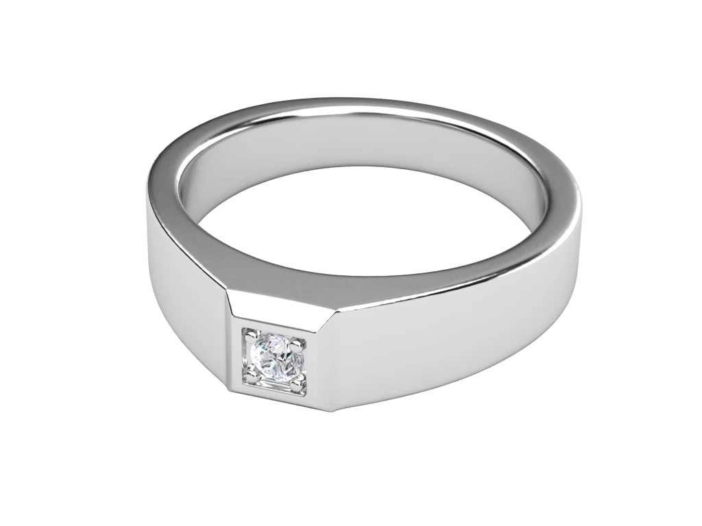 แหวนเพชรผู้ชาย Hendrix Signet