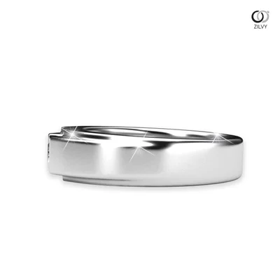 แหวนเพชรผู้ชาย รุ่น BR346 - มุมข้าง