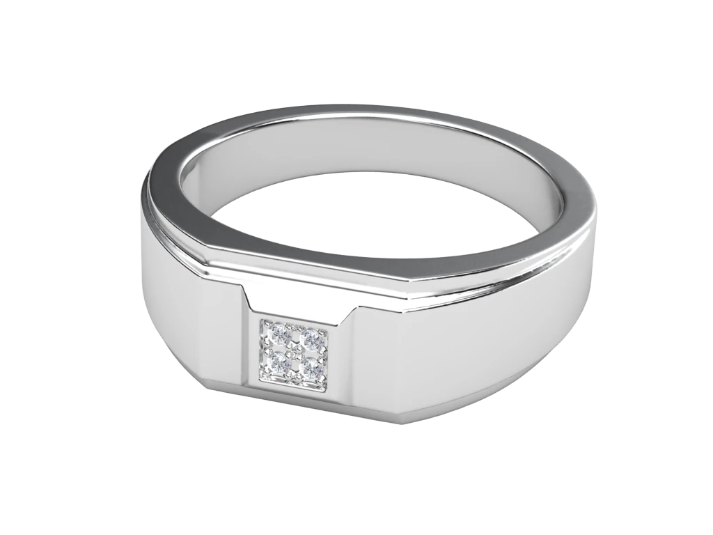 แหวนเพชรผู้ชาย Heath Signet