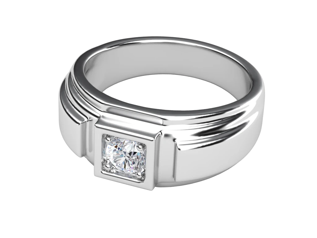 แหวนเพชรผู้ชาย Pierce Signet