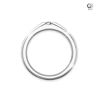 แหวนเพชรผู้ชาย รุ่น BR362 - มุมหน้า