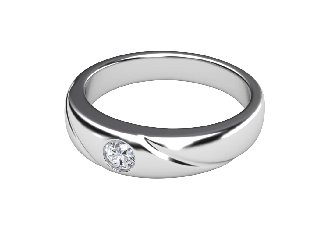 แหวนเพชรผู้ชาย Quentin Line