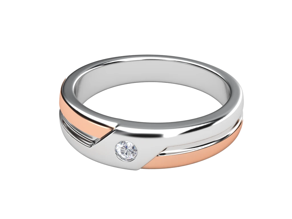 แหวนเพชรผู้ชาย Rhodes Line