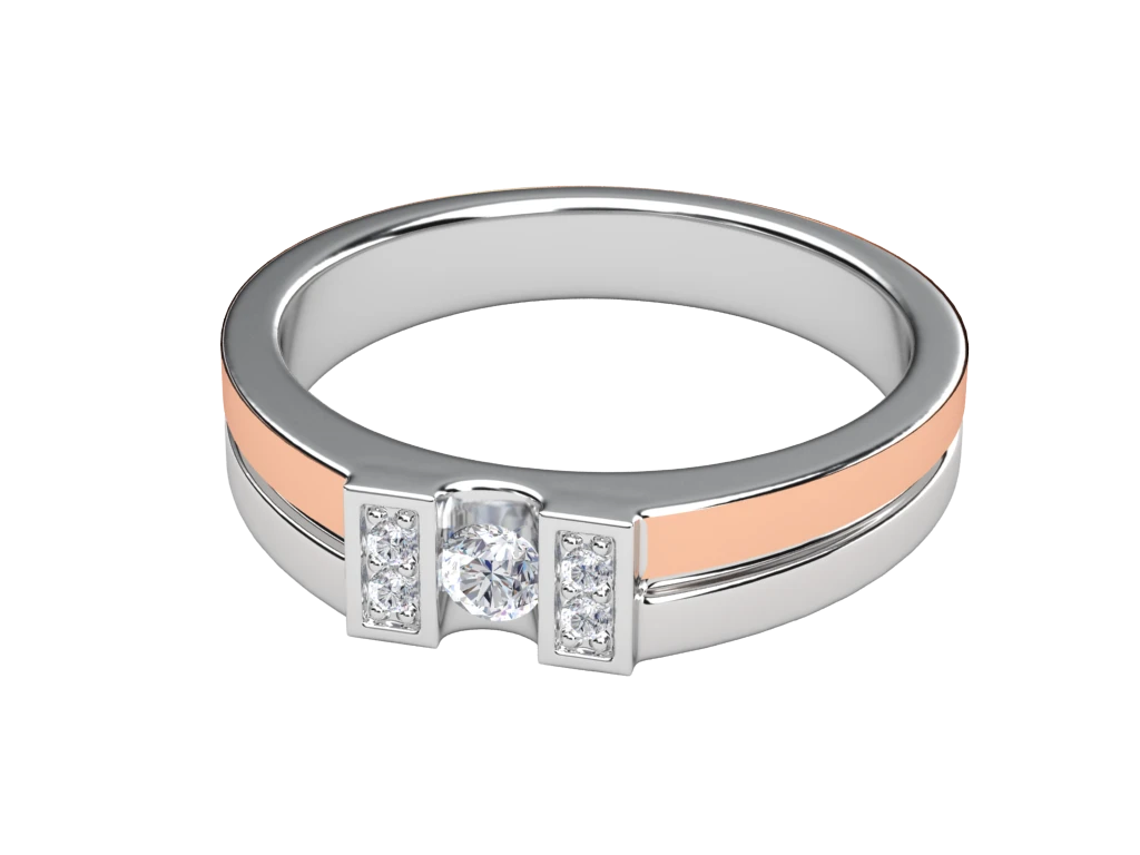 แหวนเพชรผู้ชาย Victor Line