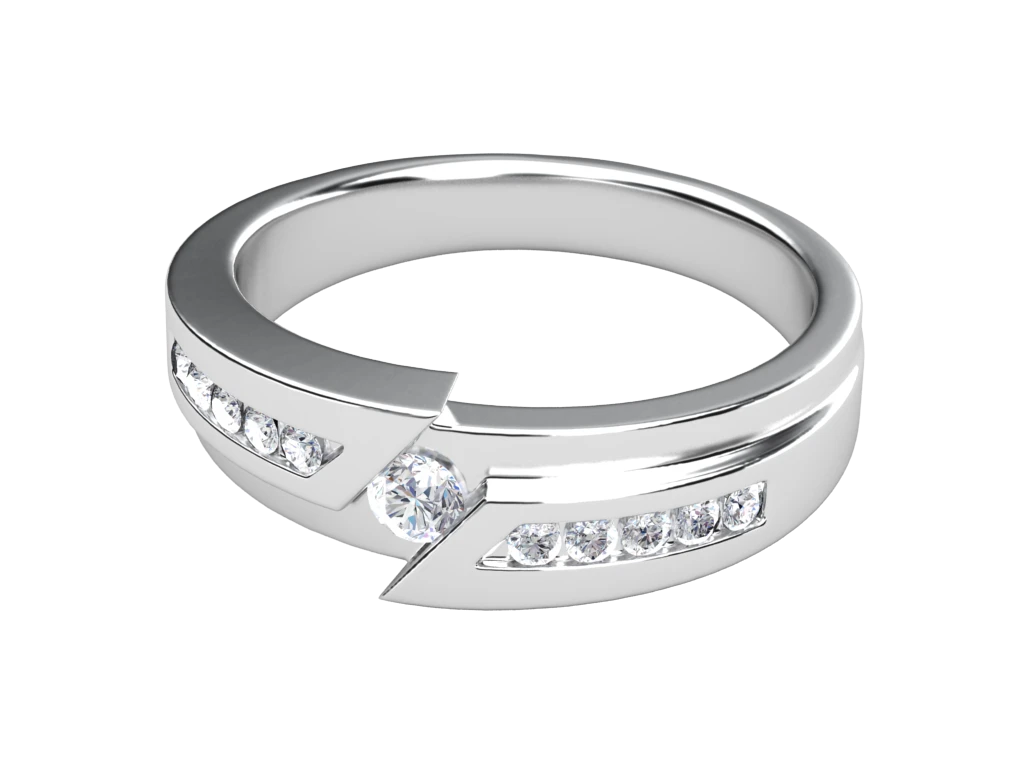 แหวนเพชรผู้ชาย Weston Channel