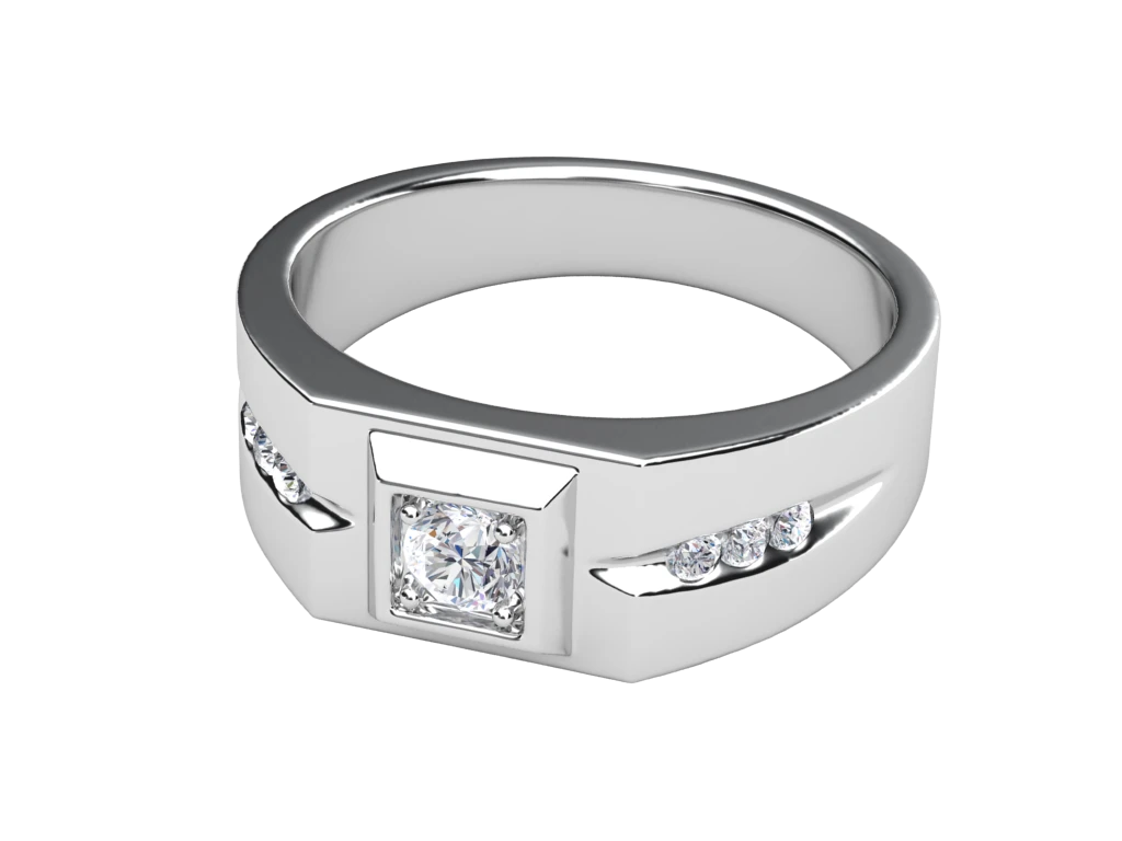 แหวนเพชรผู้ชาย Magnus Signet