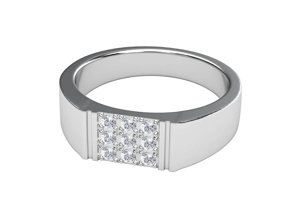 แหวนเพชรผู้ชาย Reed Cluster