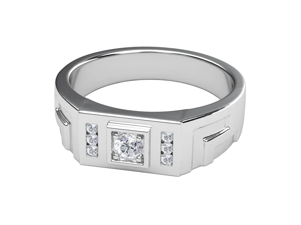 แหวนเพชรผู้ชาย Rowan Signet