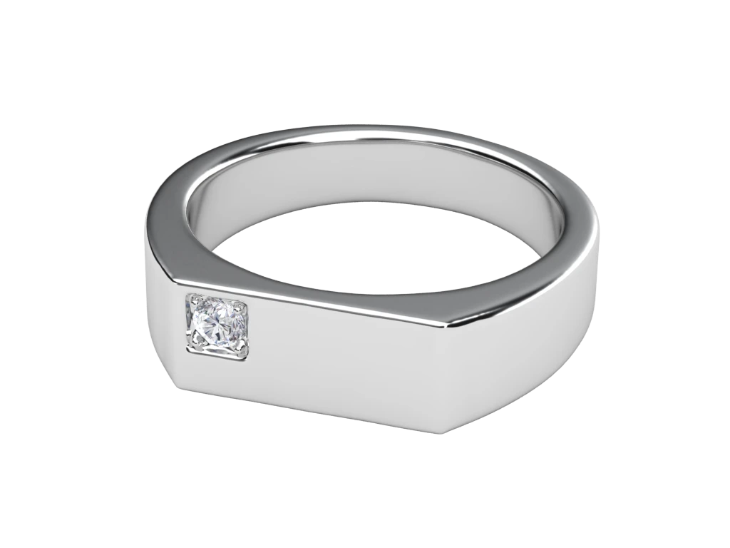 แหวนเพชรผู้ชาย Titan Signet