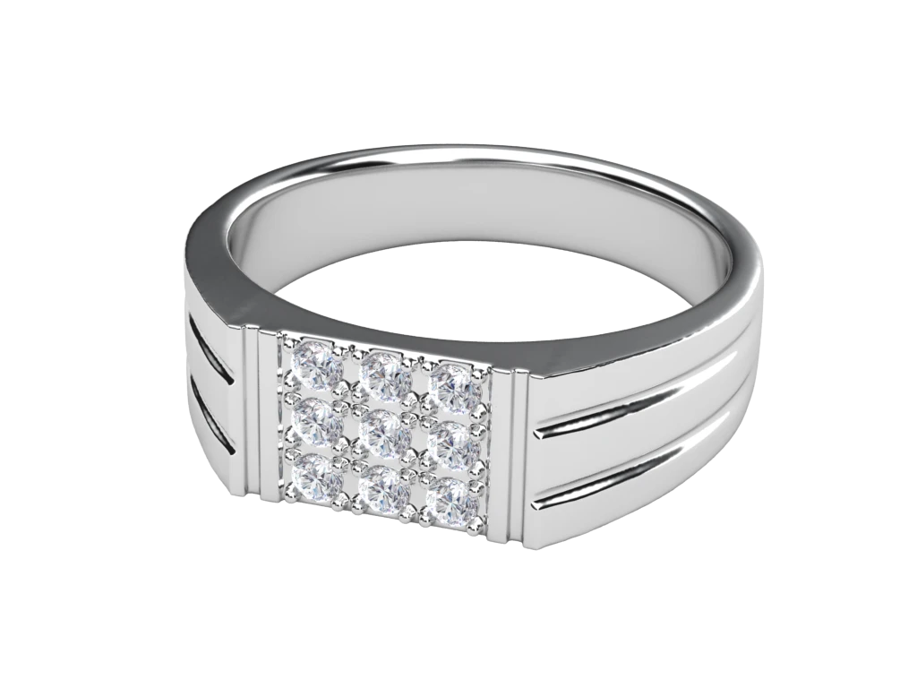 แหวนเพชรผู้ชาย Beckett Cluster