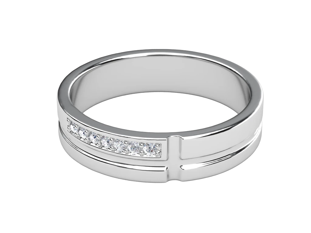 แหวนเพชรผู้ชาย Hendrix Channel