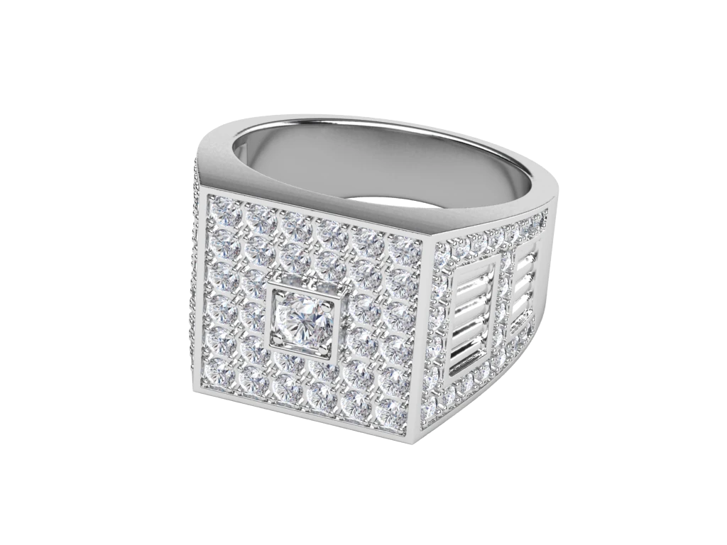 แหวนเพชรผู้ชาย Ellis Cluster