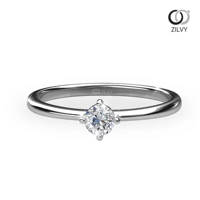 แหวนเพชรผู้หญิง รุ่น GR009 - มุมบน