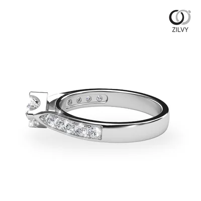 แหวนเพชรผู้หญิง รุ่น GR023 - มุมข้าง