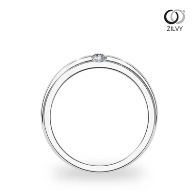 แหวนเพชรผู้หญิง รุ่น GR084 - มุมหน้า