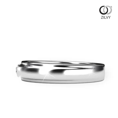 แหวนเพชรผู้หญิง รุ่น GR084 - มุมข้าง