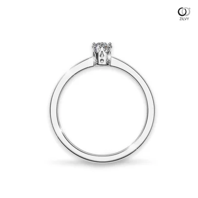 แหวนเพชรผู้หญิง รุ่น GR1002 - มุมหน้า