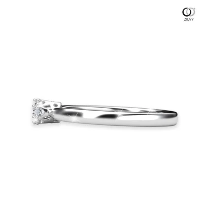 แหวนเพชรผู้หญิง รุ่น GR1002 - มุมข้าง