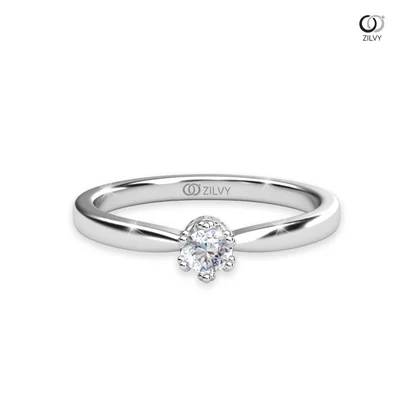 แหวนเพชรผู้หญิง รุ่น GR1002 - มุมบน