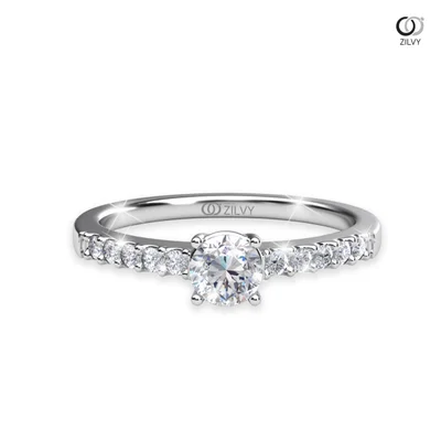 แหวนเพชรผู้หญิง รุ่น GR1003 - มุมบน