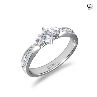 แหวนเพชรผู้หญิง รุ่น GR1004 - มุมเปอร์สเปกทีฟ