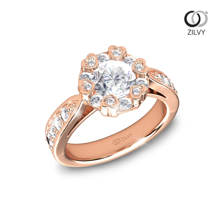 แหวนเพชร Sylvie Aura