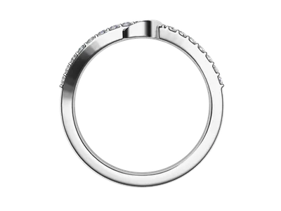 แหวนเพชรผู้หญิง รุ่น GR1014 - มุมหน้า