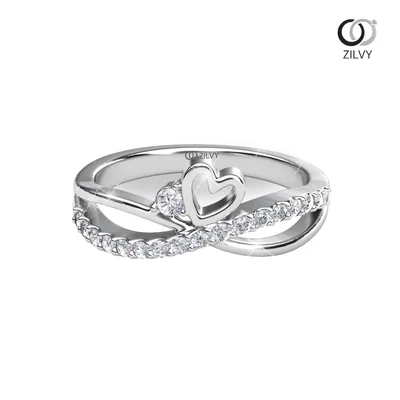 แหวนเพชรผู้หญิง รุ่น GR1015 - มุมบน