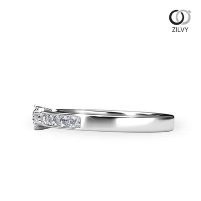 แหวนเพชรผู้หญิง รุ่น GR1016 - มุมข้าง