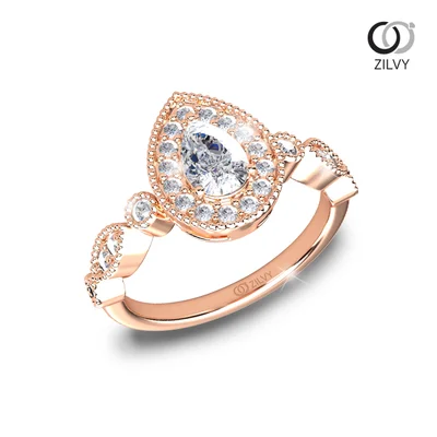 แหวนเพชรผู้หญิง รุ่น GR1019 - ภาพเต็ม