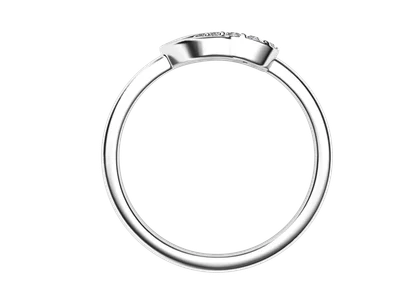 แหวนเพชรผู้หญิง รุ่น GR1020 - มุมหน้า