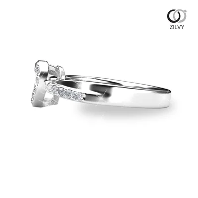 แหวนเพชรผู้หญิง รุ่น GR1022 - มุมข้าง