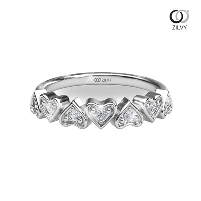 แหวนเพชรผู้หญิง รุ่น GR1025 - มุมบน