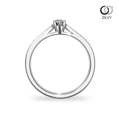 แหวนเพชรผู้หญิง รุ่น GR1027 - มุมหน้า