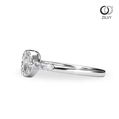 แหวนเพชรผู้หญิง รุ่น GR1028 - มุมข้าง