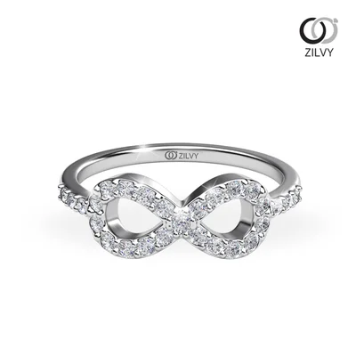 แหวนเพชรผู้หญิง รุ่น GR1028 - มุมบน