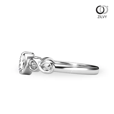 แหวนเพชรผู้หญิง รุ่น GR1029 - มุมข้าง