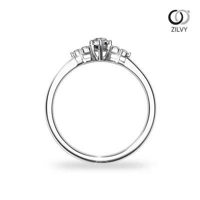 แหวนเพชรผู้หญิง รุ่น GR1030 - มุมหน้า