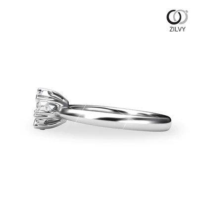 แหวนเพชรผู้หญิง รุ่น GR1035 - มุมข้าง