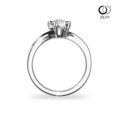 แหวนเพชรผู้หญิง รุ่น GR1036 - มุมหน้า