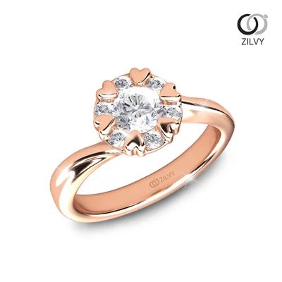 แหวนเพชรผู้หญิง รุ่น GR1036 - มุมเปอร์สเปกทีฟ