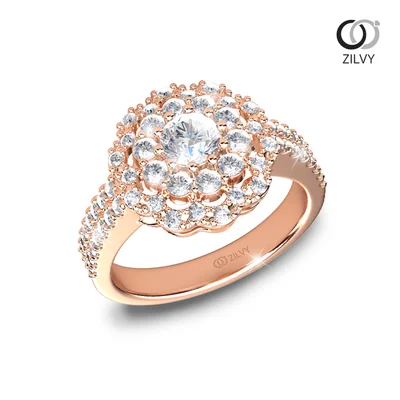 แหวนเพชรผู้หญิง รุ่น GR1039 - มุมเปอร์สเปกทีฟ