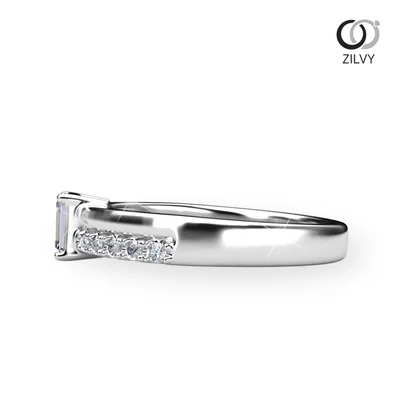 แหวนเพชรผู้หญิง รุ่น GR1042 - มุมข้าง