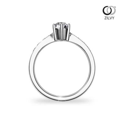 แหวนเพชรผู้หญิง รุ่น GR1043 - มุมหน้า